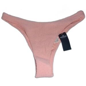 Hollister Large Hi-Cut Pink Cheeky Bikini Bottom NWT